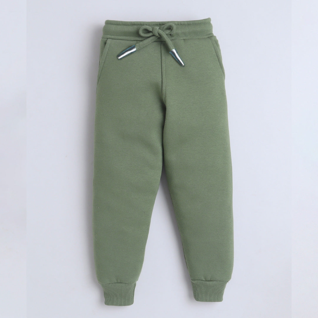 Unisex Warm Fleece Track Pant - Sage