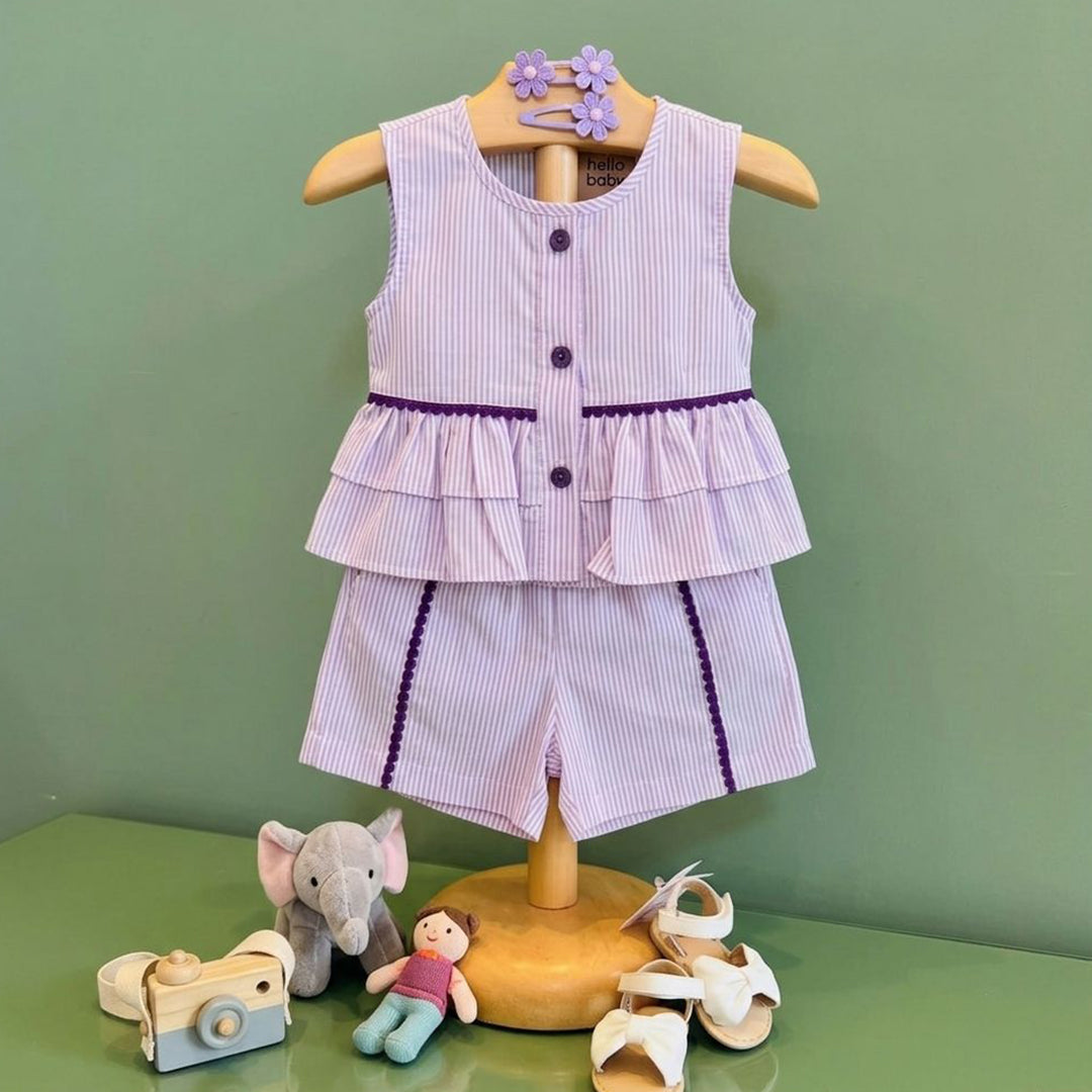 Plum Pop Cotton Girls Dress – Soft & Comfortable Kids Wear