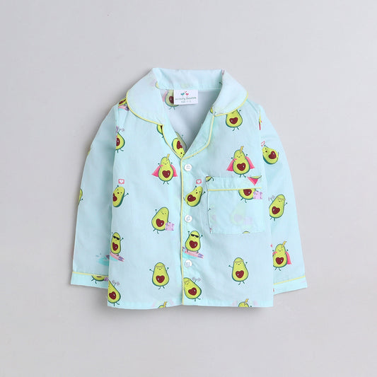 Cute Avocados Print Nightsuit