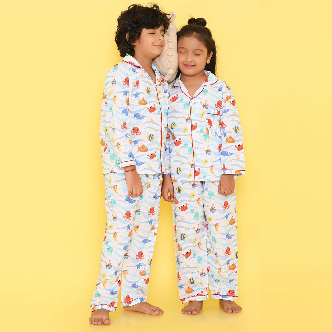 Fish Print Nightsuit