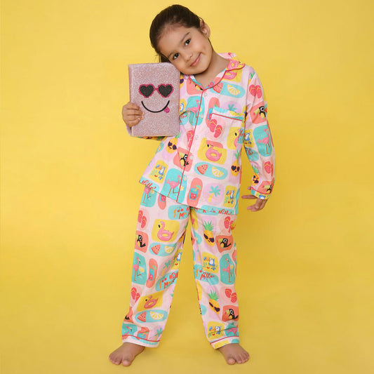 Hello Summer Print Nightsuit