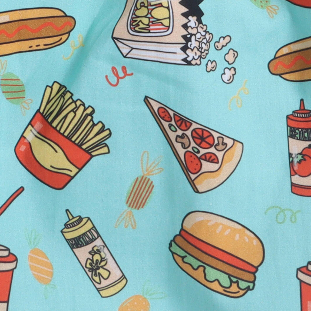 Junk Food Print Nightsuit