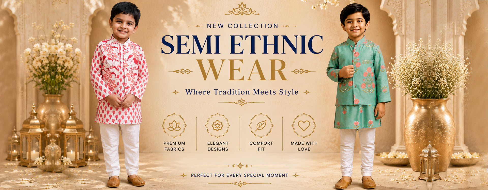 Boys Semi Ethnic Wear