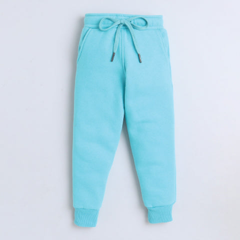 Unisex Warm Fleece Track Pant - Ocean Blue