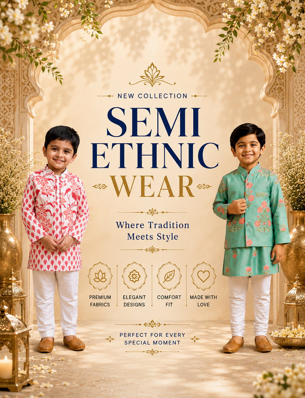 Boys Semi Ethnic Wear