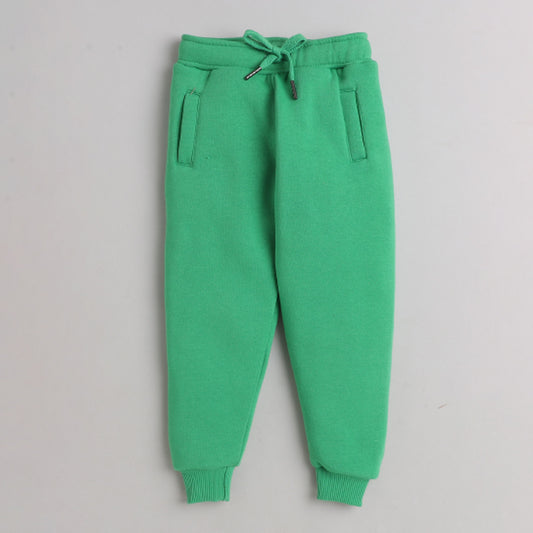 Unisex Warm Fleece Track Pant - Green