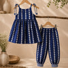 Fusion Print Kurta with Afghani Pants for Girls