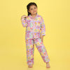 Girls Flower Print Nightsuit