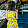 Lemon Sorbet Cotton Dress for Girls