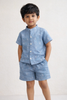 Boys Denim Handloom Co-ord set