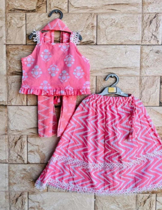 Light Pink Skirt Set