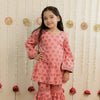 Blush Bloom Hand Block Printed Garara Set for Girls