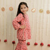 Blush Bloom Hand Block Printed Garara Set for Girls