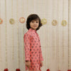 Blush Bloom Hand Block Printed Kurta Set for Boys