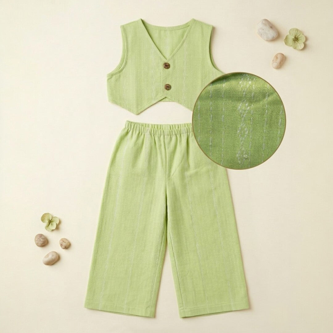 Neon Cord Cotton Girls Dress – Soft & Stylish Kids Wear