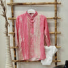 Pastel Pink Shaded Pure Cotton Kurta with White Pyjama for Boys