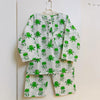 Green Octopus Printed Mul Nightsuit