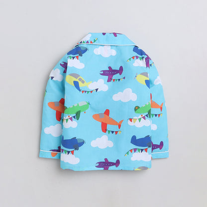 Aeroplane Print Nightsuit