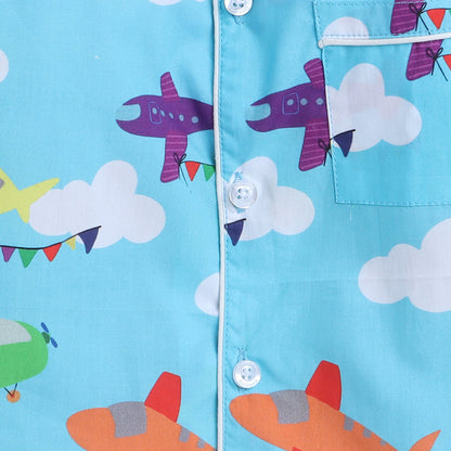 Aeroplane Print Nightsuit