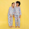 Unisex Kids Printed Back To School Pure Cotton Night suit