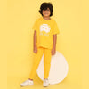 Boys Yellow Game Over Printed Terry Jogger Set