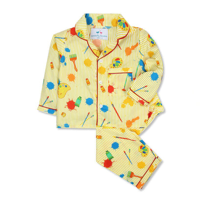 Colors & Brush Print Nightsuit