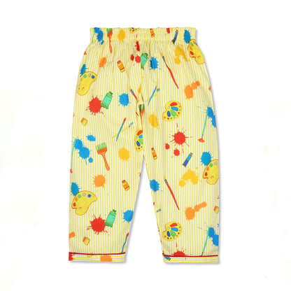 Colors & Brush Print Nightsuit