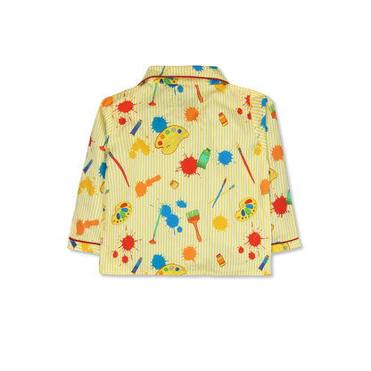 Colors & Brush Print Nightsuit