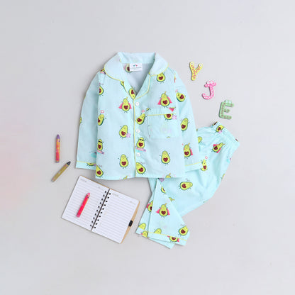 Cute Avocados Print Nightsuit
