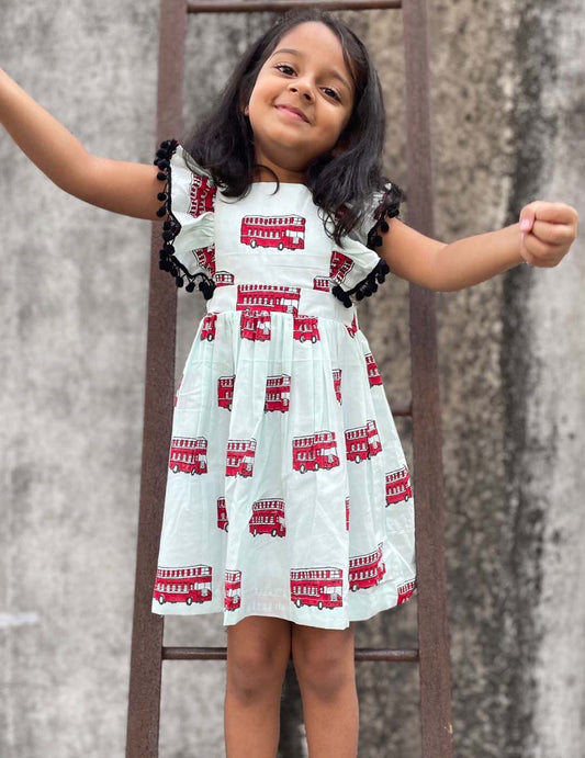 Double Decker Bus Theme Dress Krimakay