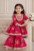 Floral Printed Muslin Cotton Sharara Set for Girls