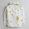 Unisex Full Sleeves Lemons And Lemonade Print Nightsuit - Yellow
