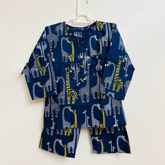 Giraff Printed Mul Nightsuit