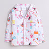 Girls Printed Conversational Make Up Pure Cotton Night suit