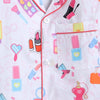 Girls Printed Conversational Make Up Pure Cotton Night suit