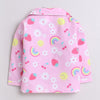 Girls Printed Rainbows And Flowers Pure Cotton Night suit