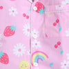 Girls Printed Rainbows And Flowers Pure Cotton Night suit