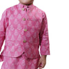 Gulbis Glazed Cotton Kurta Pajama with Bundi Set for Boys