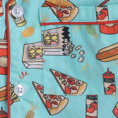 Junk Food Print Nightsuit