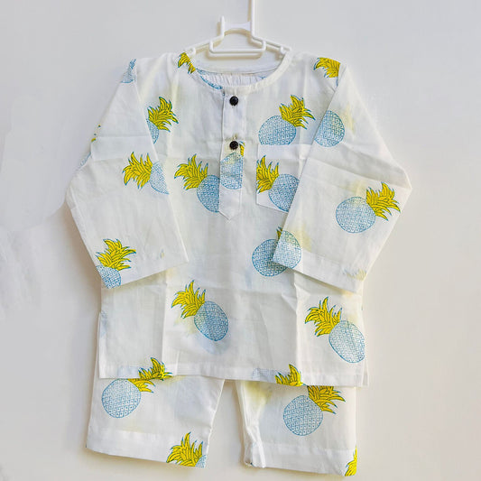 Pienapple Printed Mul Nightsuit