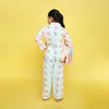Pure Cotton Poplin Full Sleeves Tie Dye Unicorn Printed Coordinating Night Suit - Multi Colour