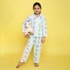 Rainbow Unicorns Print Nightsuit