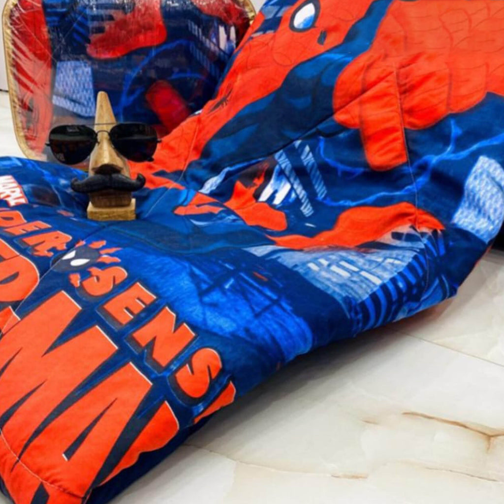 Spider Man Theme Cotton Light Weight Comforter