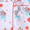 Unisex Kids Printed Circus Pure Cotton Night suit