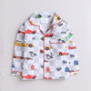Unisex Kids Printed Racing Car Pure Cotton Night suit
