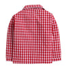 Unisex Kids Red & Off White Checked Night suit